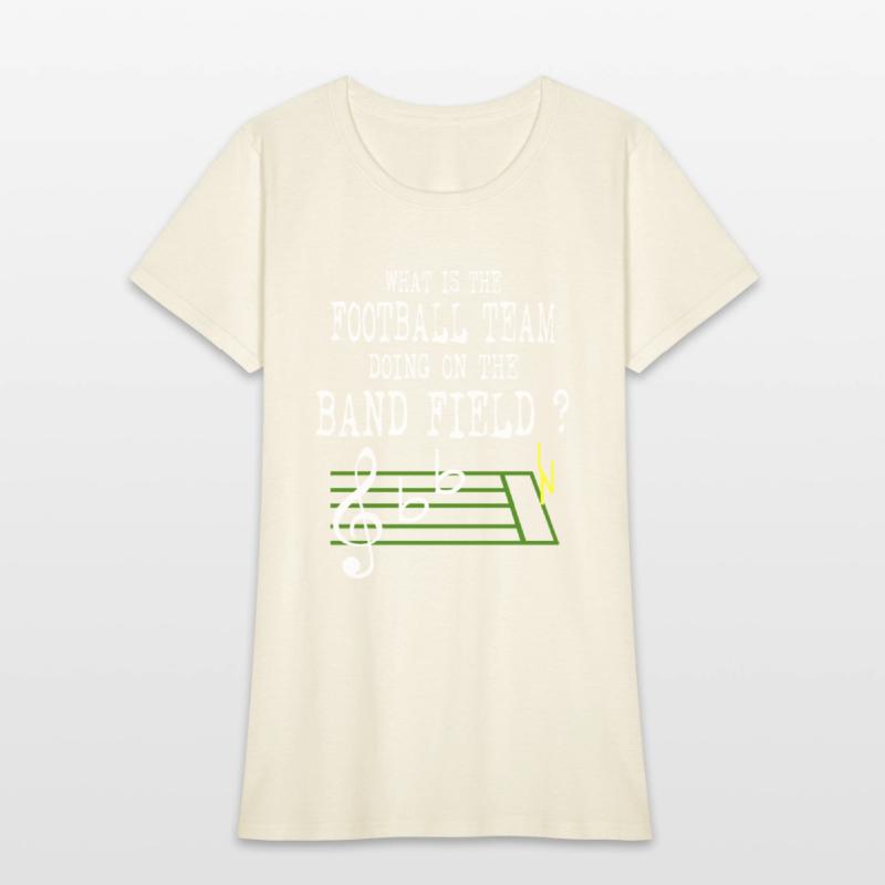 what is the football team doing on the band field