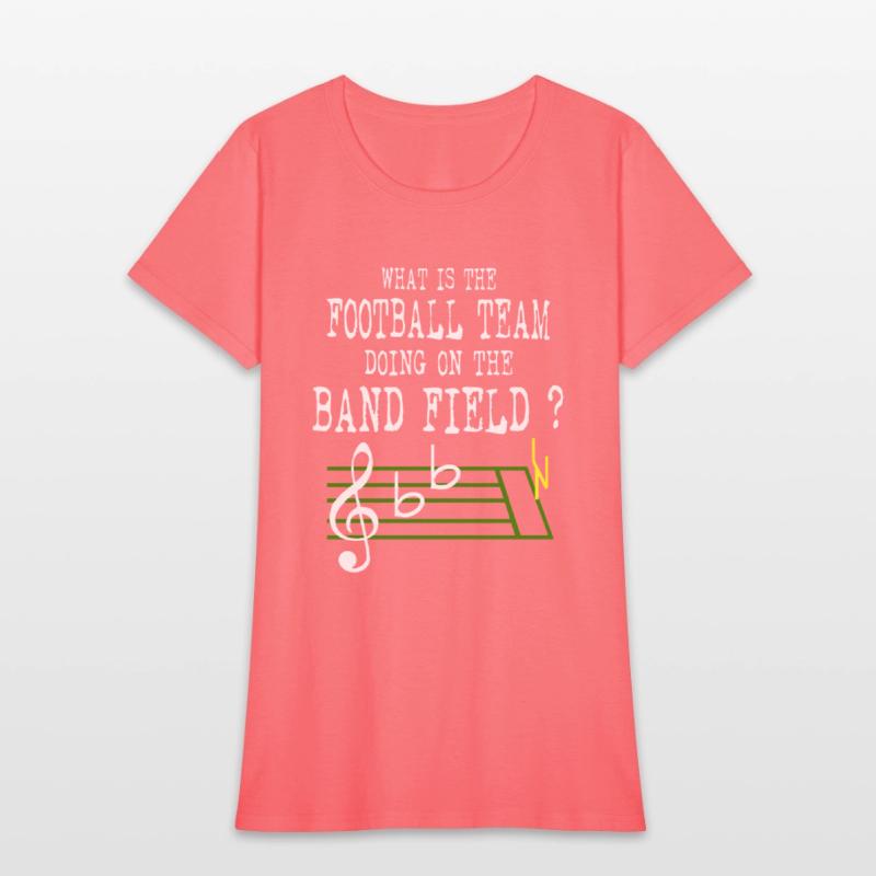 what is the football team doing on the band field