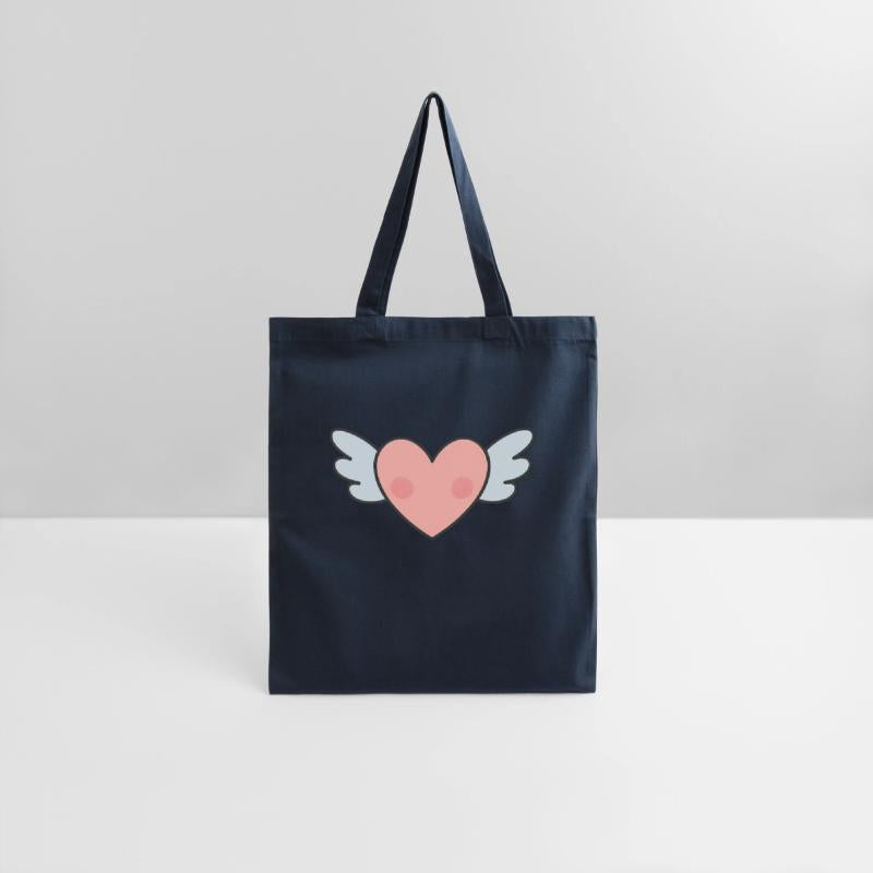 Whimsical Heart with Angel Wings Design