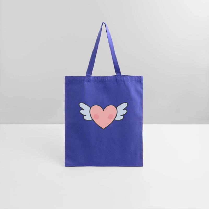 Whimsical Heart with Angel Wings Design