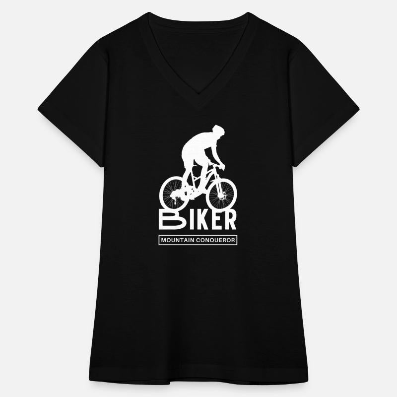 White Black Illustrated Biker T Shirt