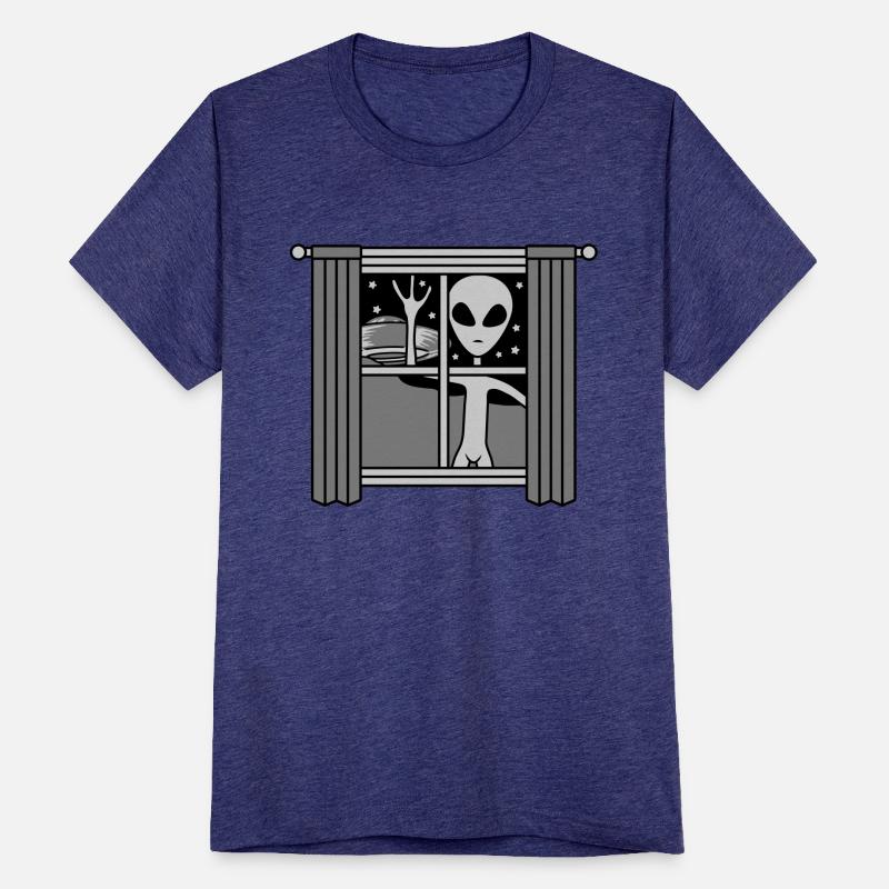 window ufo alien night