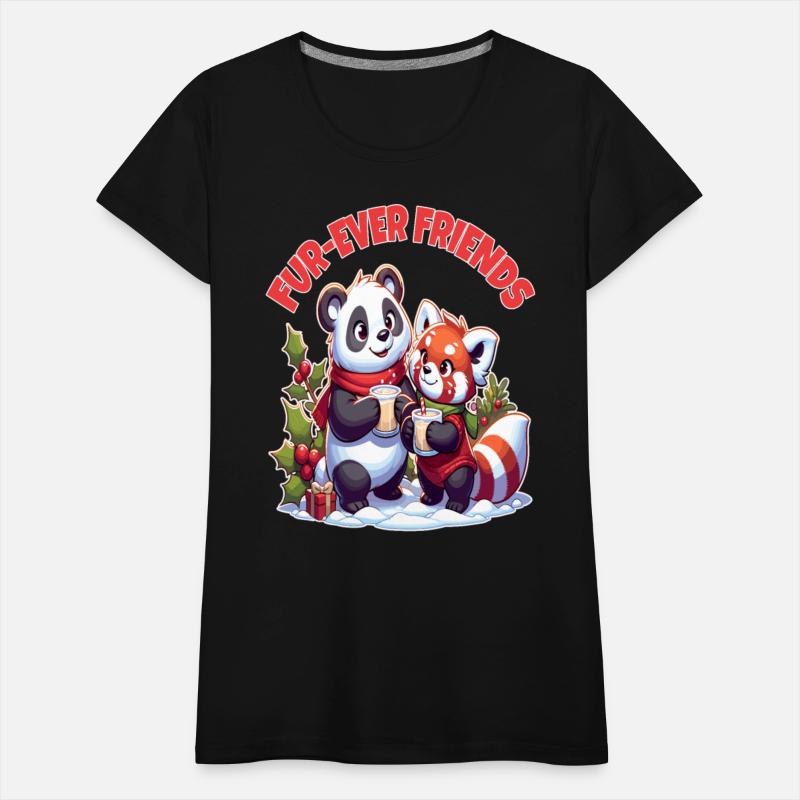 Winter Whimsy, Panda and Red Panda Pals