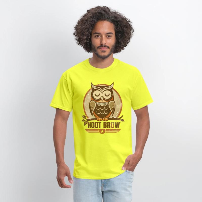 Wise Owl Hoot Brow Vintage Streetwear Style
