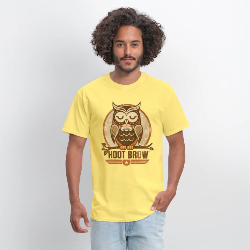Wise Owl Hoot Brow Vintage Streetwear Style