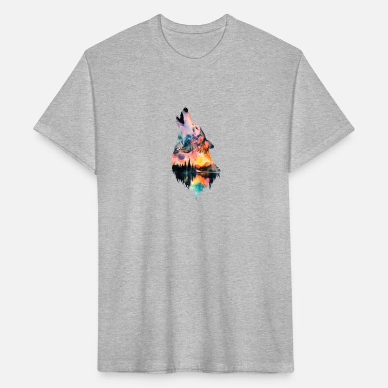 Wolf Watercolor Forest Mystic Animal Wild Animal