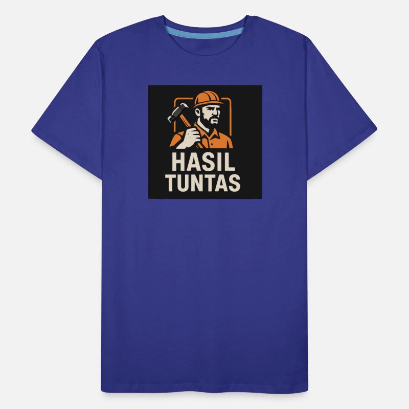 Worker with Hammer Hasil Tuntas Motif