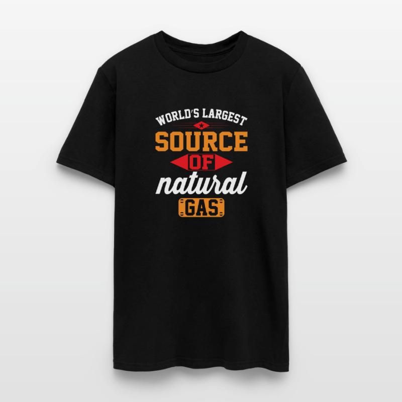 World s largest source of natural gas t-shirt