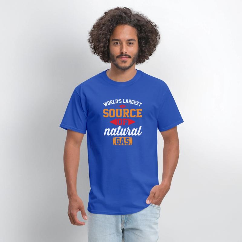 World s largest source of natural gas t-shirt