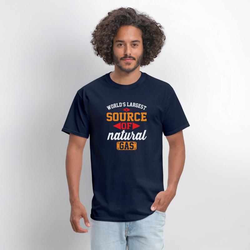 World s largest source of natural gas t-shirt