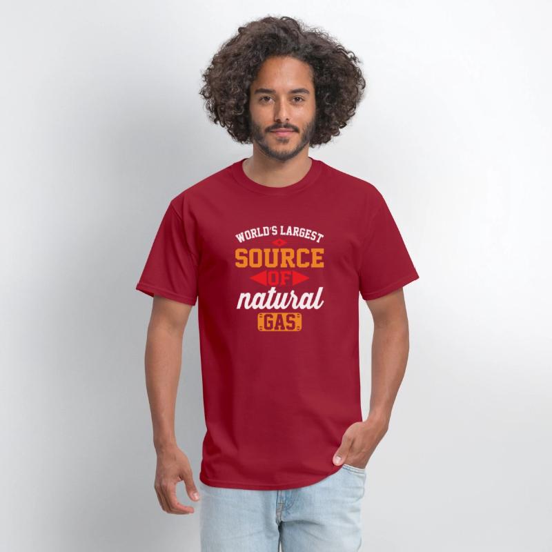 World s largest source of natural gas t-shirt