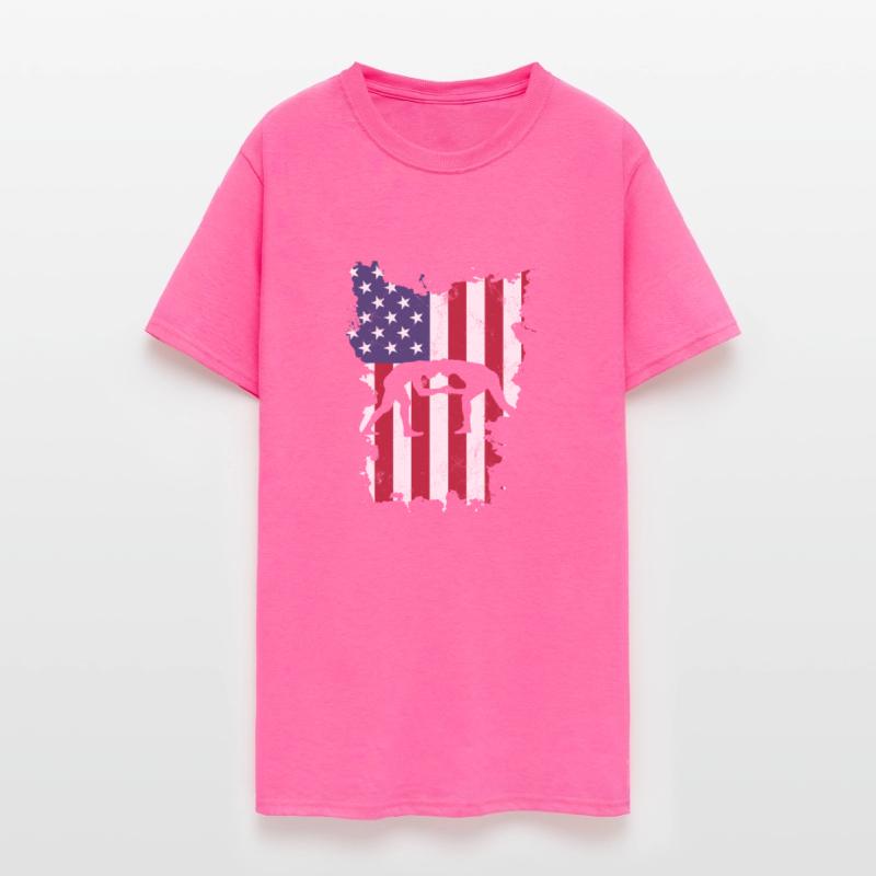 Wrestling USA Flag America 4th Of July Murica