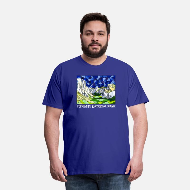 Yosemite Valley Stained Glass Style